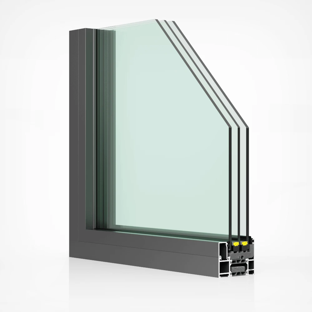 铝合金窗三维建模